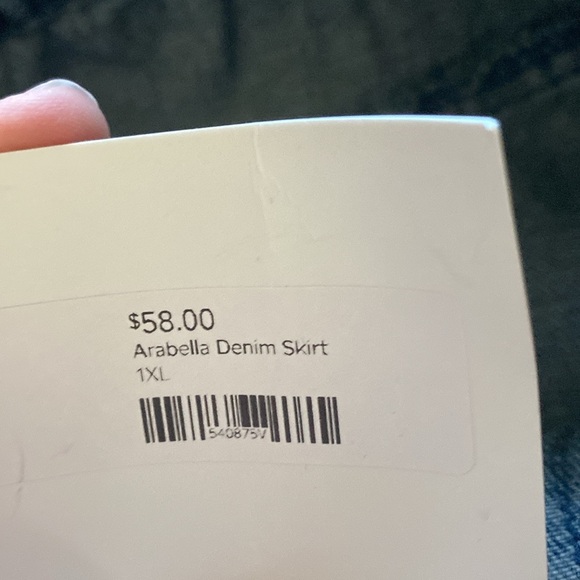 Jade by Jane Denim Skirt Size 1X - Picture 4 of 4